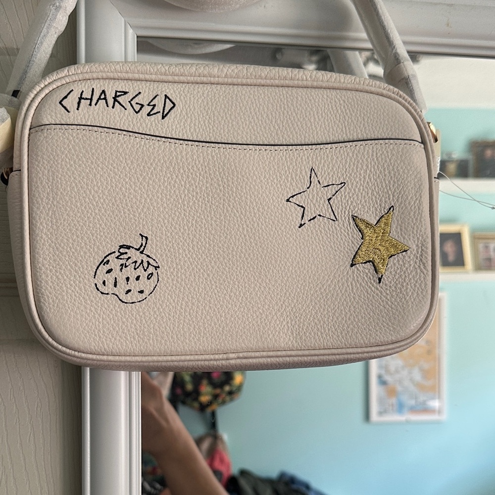 Coach Cream Crossbody Bag with Playful Graphics - Picture 3 of 5